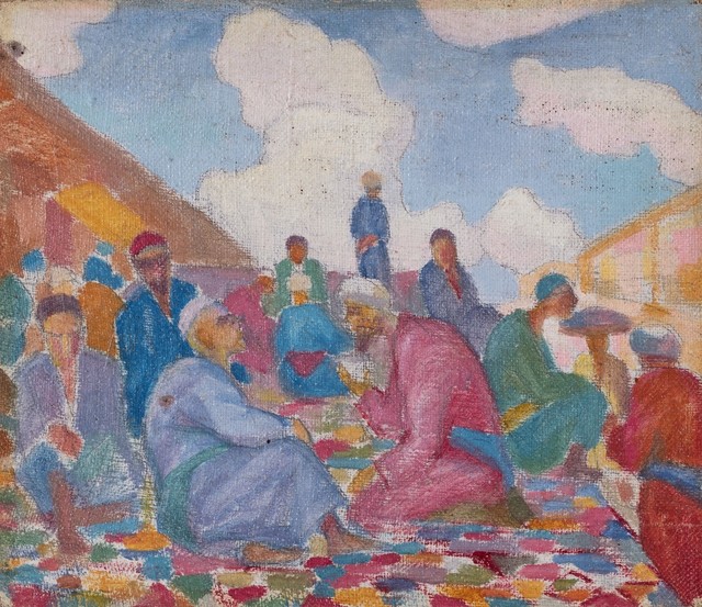 Nikolaj Karahan, ‘Conversazione’, 1928, Painting, Oil on canvas, Finarte