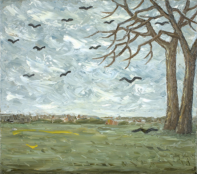 Peter Booth, ‘Painting (landscape, trees on right)’, 2010, Olsen Irwin
