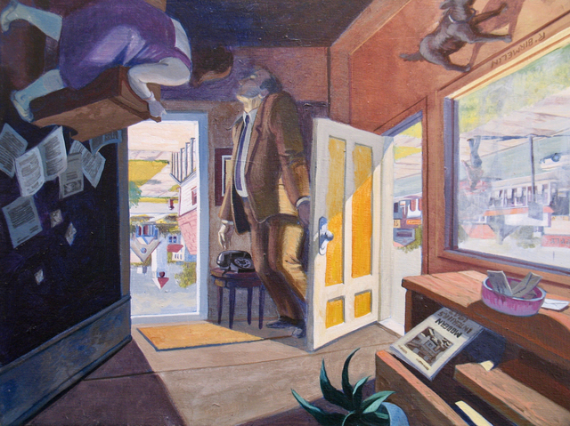 Robert Birmelin, ‘The Professor's Dilemma, The Doors Series (Reversible)’, 2002, Painting, Acrylic on canvas, Stanek Gallery