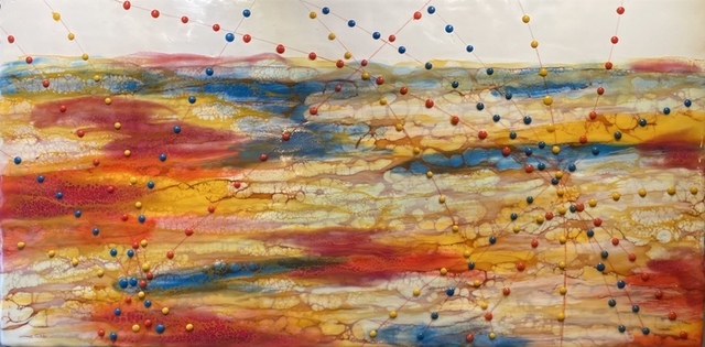 Kim Segar, ‘Destinations’, 2020, Painting, Encaustic with mixed media, Dab Art