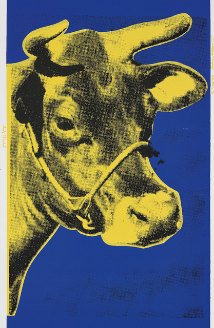 Andy Warhol, ‘Cow’, 1971, Print, Screenprint in colours, on wallpaper, the full sheet., Phillips