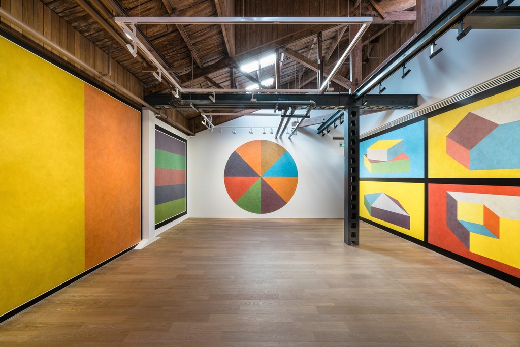 Exhibition view of 'SOL LEWITT: WALL DRAWINGS' at Perrotin Shanghai. © 2019 Estate of Sol LeWitt/Artists. Rights Society(ARS), New York. Photo by Yan Tao. Courtesy Perrotin. Exhibition view of 'SOL LEWITT: WALL DRAWINGS' at Perrotin Shanghai. © 2019 Estate of Sol LeWitt/Artists. Rights Society(ARS), New York. Photo by Yan Tao. Courtesy Perrotin.