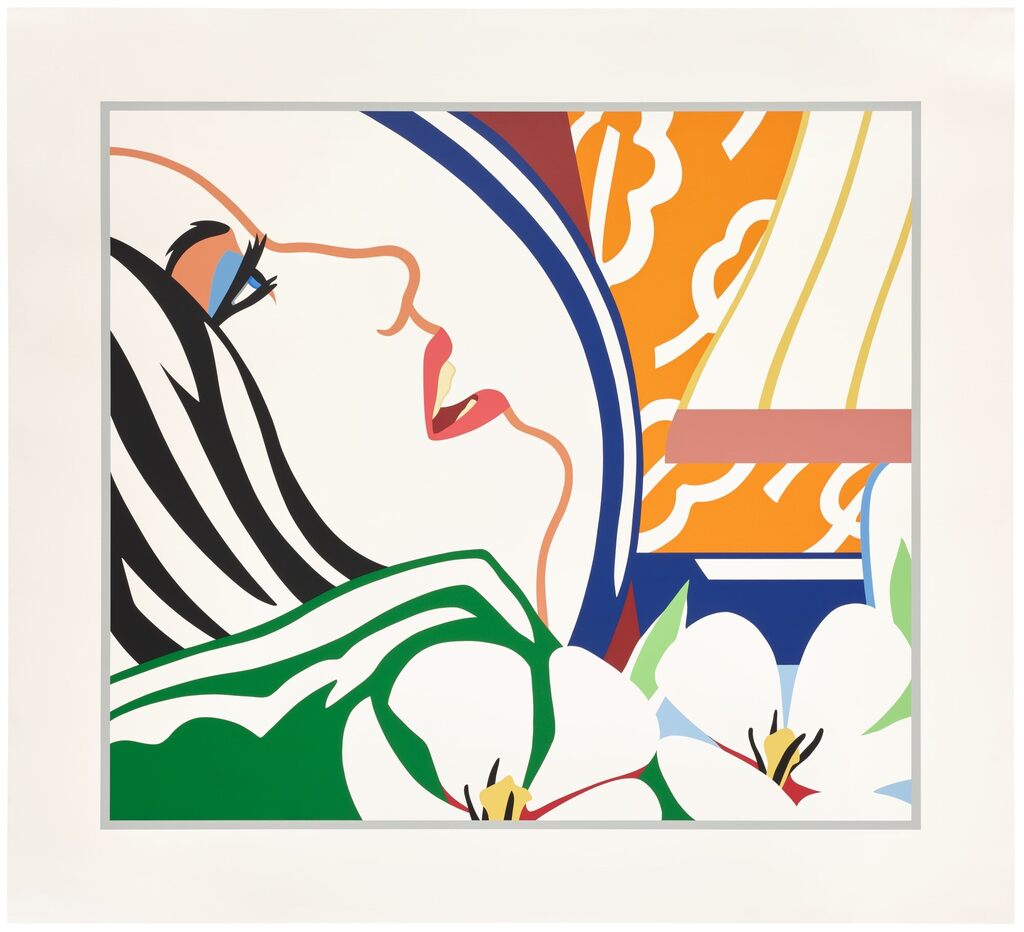 Tom Wesselman - Bedroom Face with Orange Wallpaper (W.P.I. P8701)