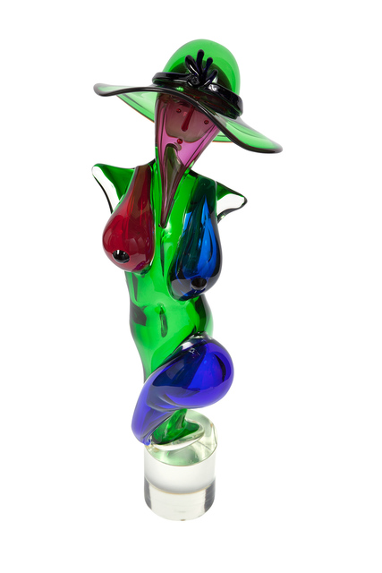 ‘Danilo Zonella for Berengo Studio Blown Glass Sculpture of a Nude Woman with Hat’, Design/Decorative Art, Doyle
