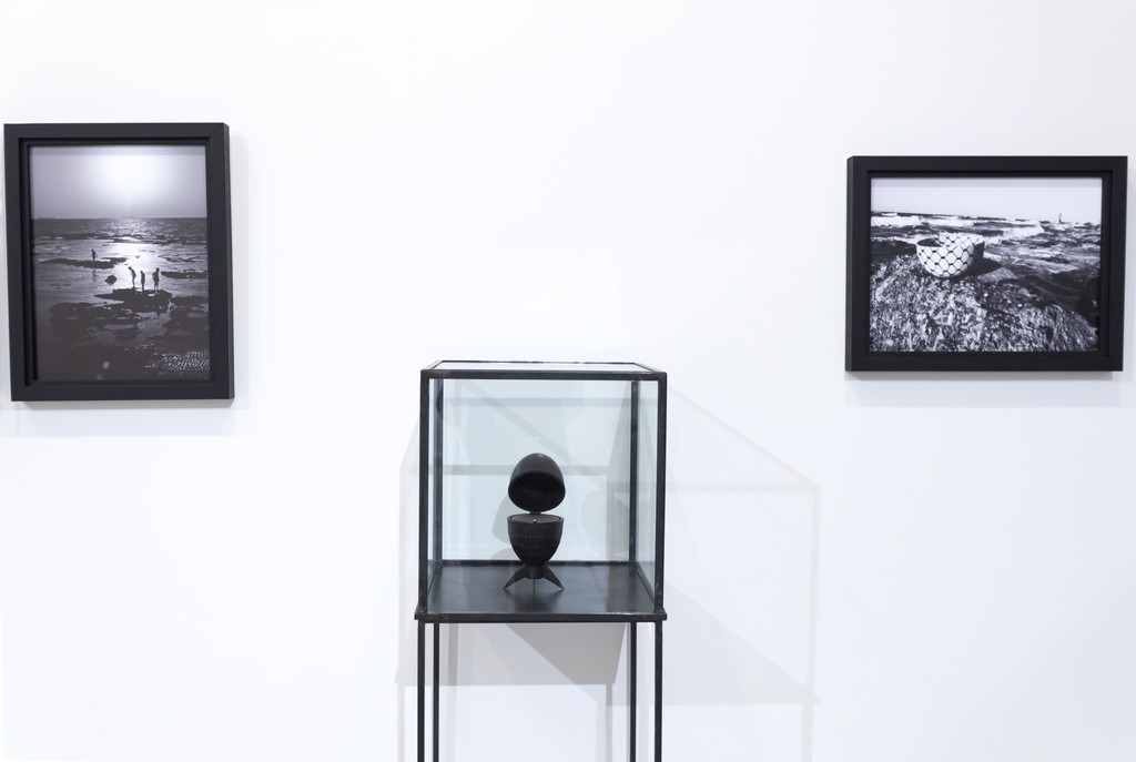 "Archeology in Absentia" 2016, Bronze,h 20cm", "Acre 2" 2016, digital print on barytata paper, 40x30cm and "Haifa 1" 2016, digital print on barytata paper, 40x30cm "Archeology in Absentia" 2016, Bronze,h 20cm", "Acre 2" 2016, digital print on barytata paper, 40x30cm and "Haifa 1" 2016, digital print on barytata paper, 40x30cm
