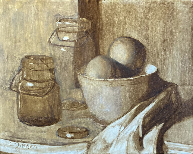 Cynthia Zinser, ‘Oranges’, 2021, Painting, Oil on Linen, The Galleries at Salmagundi