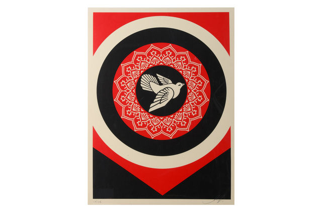 Shepard Fairey, ‘Obey Peace Dove Black’, 2011, Chiswick Auctions