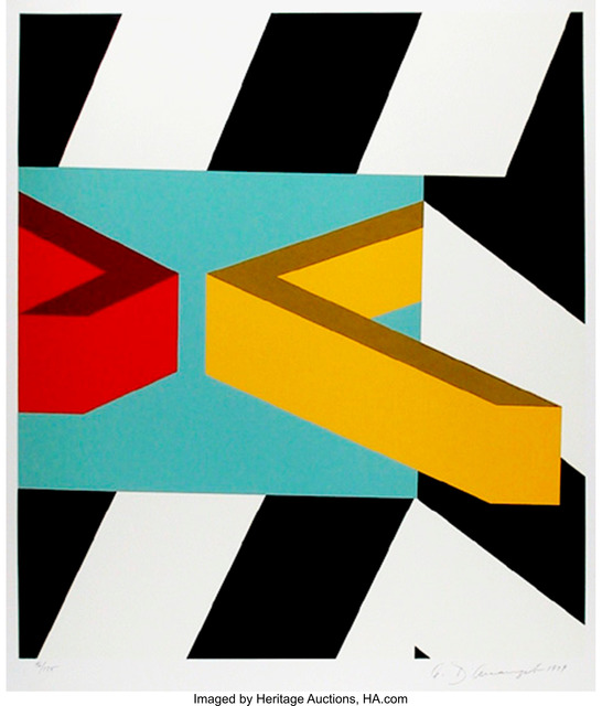 Allan D'Arcangelo, ‘Caves’, 1979, Print, Screenprint in colors, Heritage Auctions