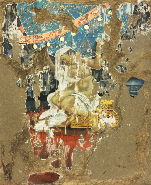 Pannaphan Yodmanee, ‘Chronometer Goddess’, 2020, Painting, Mixed media on jute, A3 Arndt Art Agency