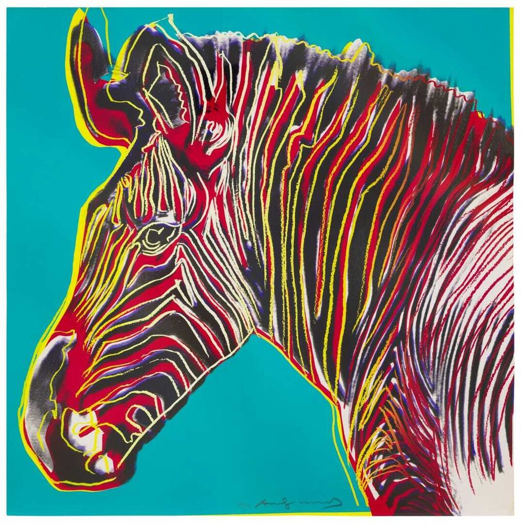 Andy Warhol - Grevy's Zebra, from Endangered Species