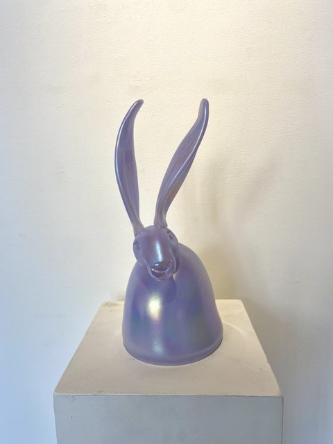 Hunt Slonem, ‘Lilac Bunny’, 2020, Sculpture, Glass, K Contemporary