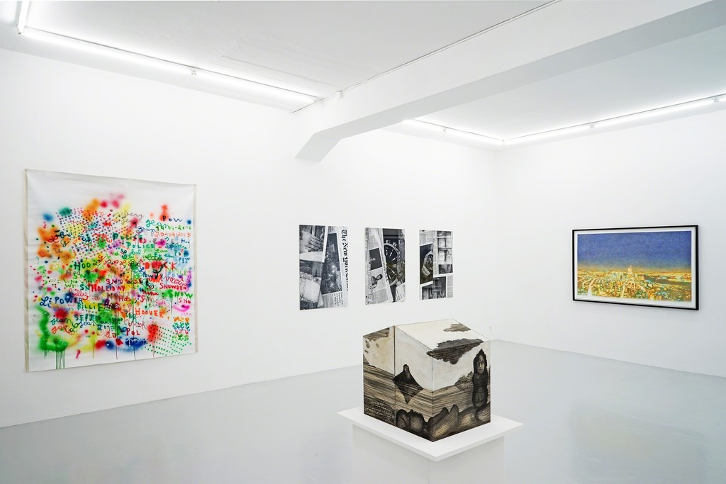Installation view When the facts change, I change my mind with works by Benedikte Bjerre, Anne-Lise Coste, Slawomir Elsner, Jonathan Monk, Andreas Slominski and Sandra Vásquez de la Horra. Lullin + Ferrari, Zurich, 2019 Installation view When the facts change, I change my mind with works by Benedikte Bjerre, Anne-Lise Coste, Slawomir Elsner, Jonathan Monk, Andreas Slominski and Sandra Vásquez de la Horra. Lullin + Ferrari, Zurich, 2019