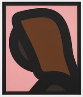 Julian Opie - Paper Head 1, from Paper Heads