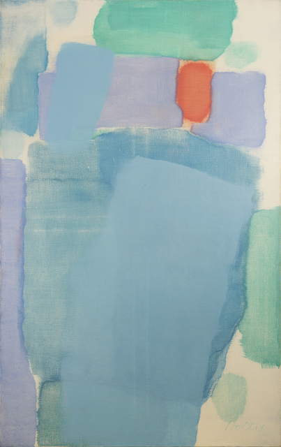 Carl Holty, ‘Threatening Red’, ca. 1959, Painting, Oil on canvas, Jody Klotz Fine Art