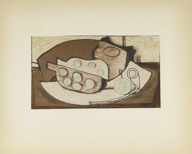 Georges Braque, ‘Grenade et Pipe after Georges Braque’, 1958, Print, Lithograph in colors, Heather James Fine Art