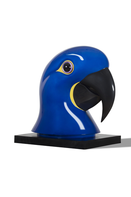 Jean-Marie Fiori, ‘Hyacinth Macaw’, 2015, Sculpture, Lacquered Bronze, Galerie Dumonteil