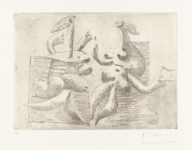 Pablo Picasso, ‘DEUX FEMMES’, 1933, Print, Original etching with drypoint printed in black ink on wove paper., Christopher-Clark Fine Art