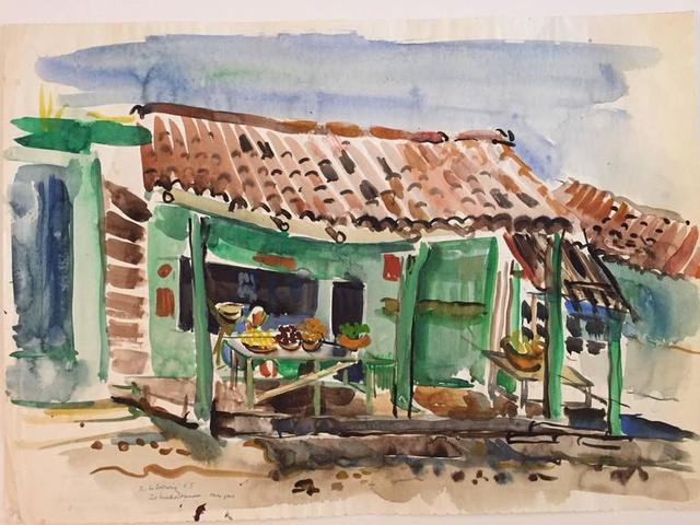 Katherine Librowicz, ‘Mexican House with Porch’, 20th Century, Lions Gallery