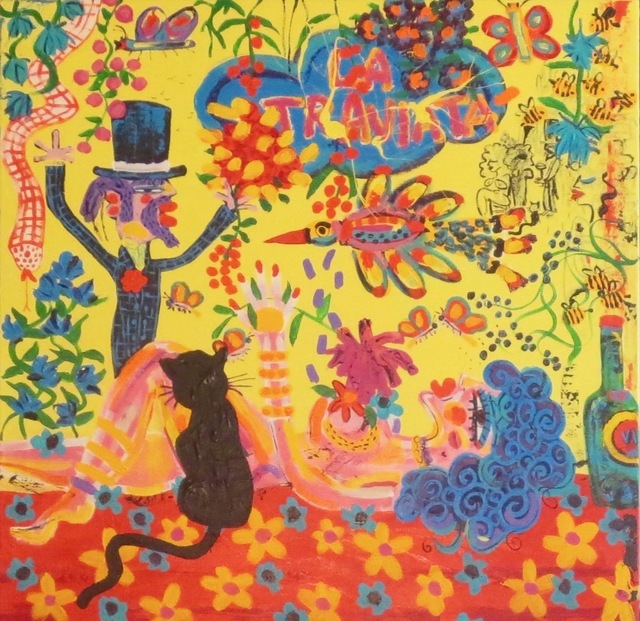 John van Orsouw, ‘Violetta’, 2019, Painting, Acrylic on Canvas, IAZ Art Gallery