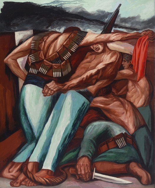 José Clemente Orozco, ‘Barricade’, 1931, Painting, Philadelphia Museum of Art