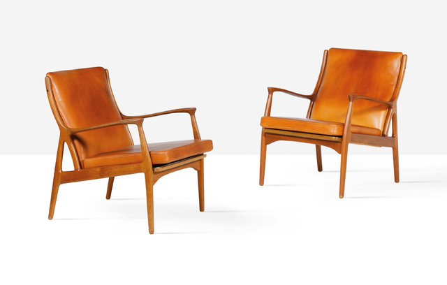 Erik Kolling Andersen, ‘Pair of lounge chairs’, circa 1955, Aguttes