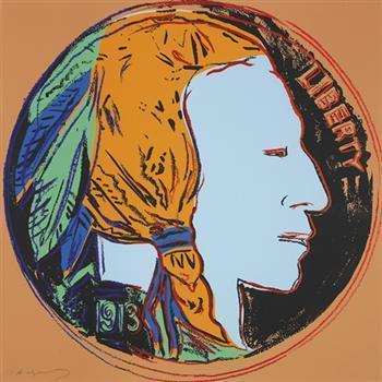 Andy Warhol - Cowboys and Indians Portfolio: Indian Head Nickel