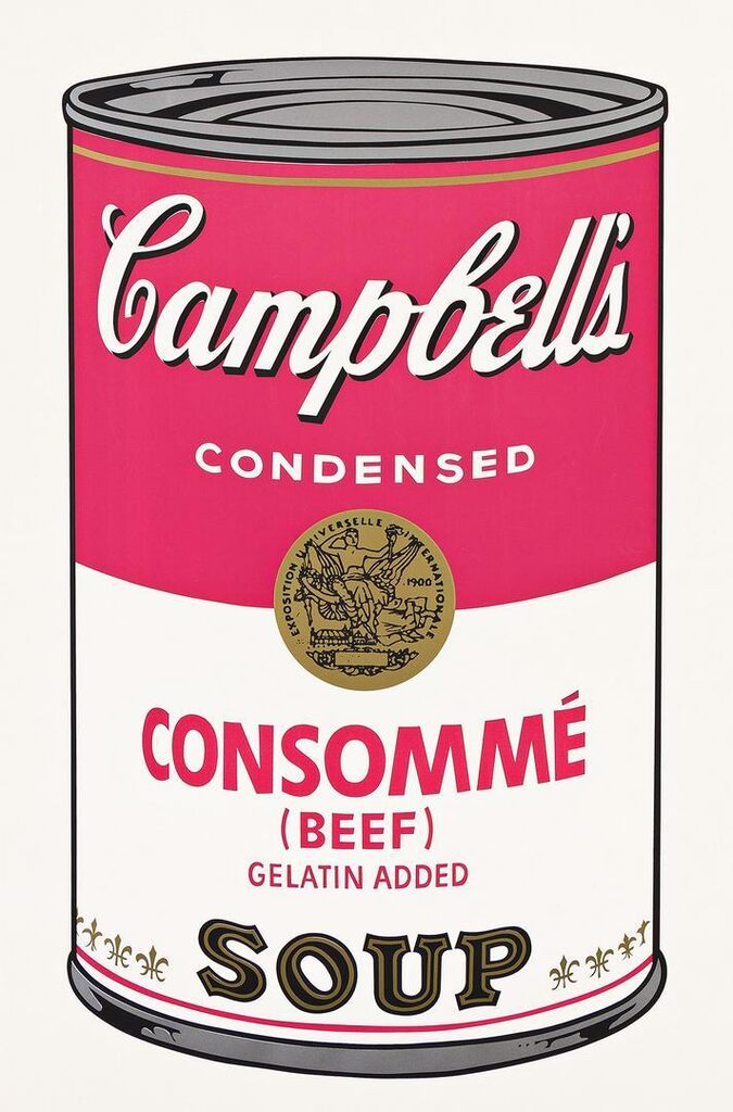 Andy Warhol - Consommé (Beef) from Campbell's Soup I