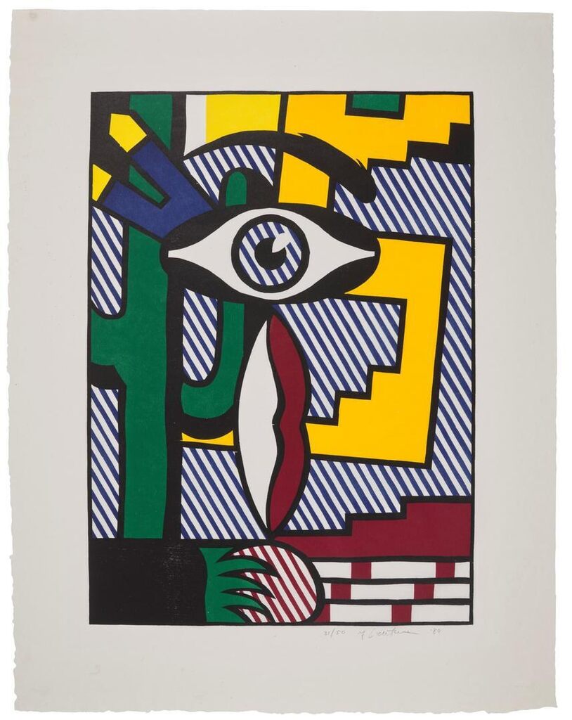 Roy Lichtenstein - American Indian Theme III, from American Indian Theme series