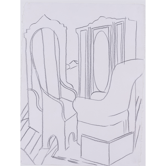 Andy Warhol, ‘Furniture in the Valley (after de Chirico)’, 1982, Drawing, Collage or other Work on Paper, Graphite on paper, PIASA