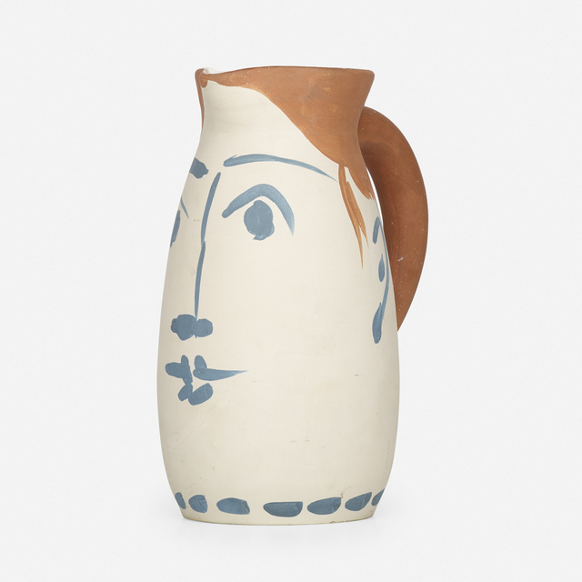 Pablo Picasso, ‘Visage tankard’, 1959, Textile Arts, Earthenware with engobe decoration, glazed interior, Rago/Wright