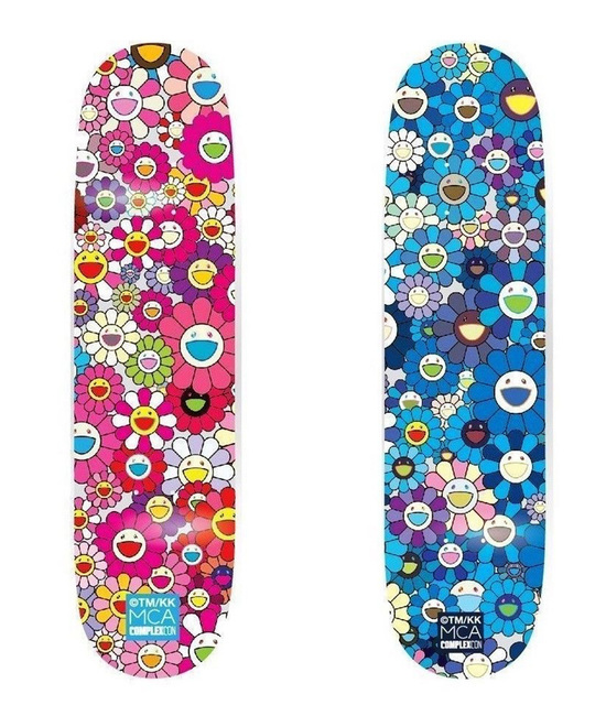 Takashi Murakami, ‘Takashi Murakami Flowers Skateboard Decks (set of 2)’, 2017, Lot 180