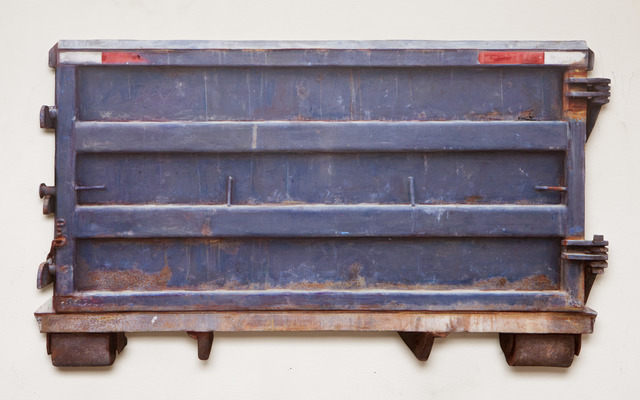 Dan Witz, ‘Container Blue (East Moline)’, 2016, Painting, Oil on sintra, McCaig-Welles