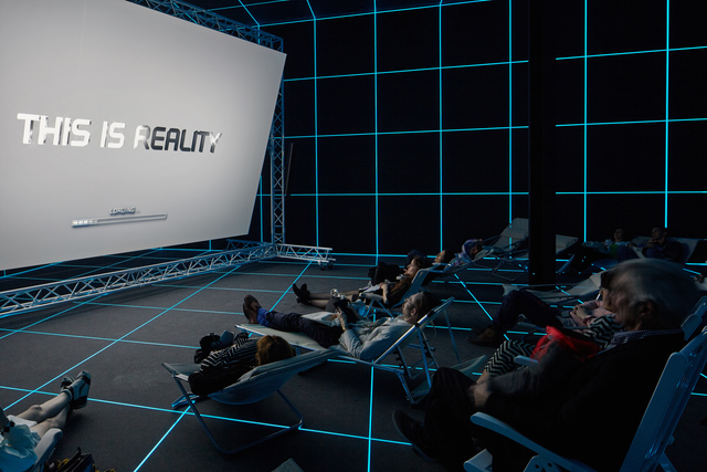 Hito Steyerl, ‘Factory of the Sun (Installation View)’, 2015, 56th Venice Biennale