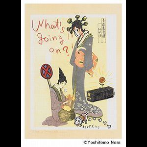 Yoshitomo Nara - What's Going on? (In the Floating World) (Nara E-1999-006)