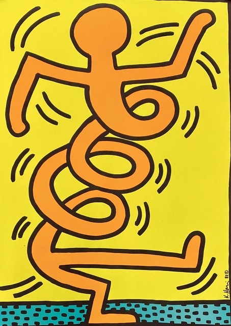 Keith Haring, ‘Keith Haring Montreux Jazz Festival serigraph ’, ca. 1983, Print, Silkscreen in colors, Lot 180