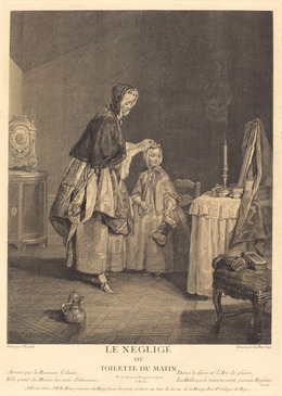 Jacques-Philippe Le Bas after Jean Siméon Chardin, ‘Le neglige, ou la toilette du matin’, 1741, National Gallery of Art, Washington, D.C.