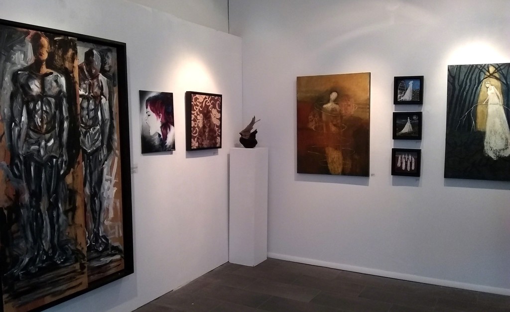 Works shown by: Omari Booker, Marilyn Garrett, Holly Scoggins, and Jeanie Tomanek. Works shown by: Omari Booker, Marilyn Garrett, Holly Scoggins, and Jeanie Tomanek.