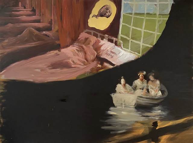 Noah Saterstrom, ‘Dr. Smith and The Unknown Sense, Old Asylum, Jackson, Mississippi, 1925’, 2020, Painting, Oil on Canvas, Conde Contemporary
