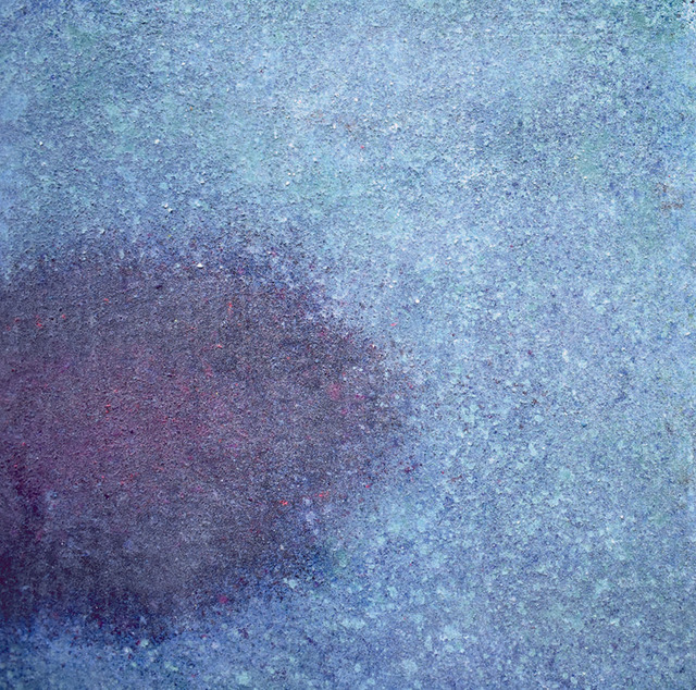 Tina Buchholtz, ‘Purple Bowl’, 2019, Painting, Pigments and glass on canvas, Karin Weber Gallery