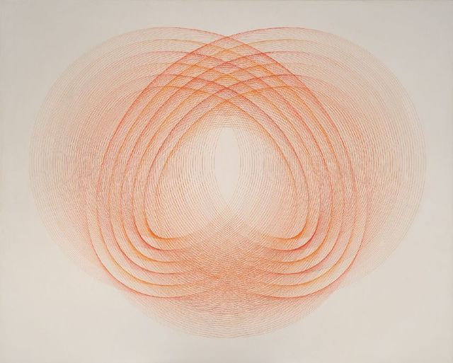 Eduardo Mac Entyre, ‘Seis Formas en Dos Circunferencias (Six Forms in Two Circumferences)’, 1966, Painting, Oil on canvas, El Museo del Barrio