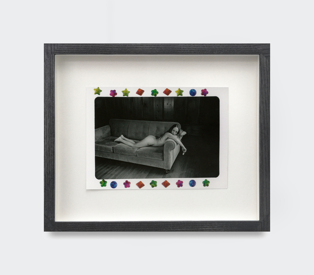 Kingsley Ifill, ‘Untitled’, 2019, Photography, Artist made gelatin silver print and stickers In handmade transparent black ash wood frame with Ultravue glass, V1 Gallery