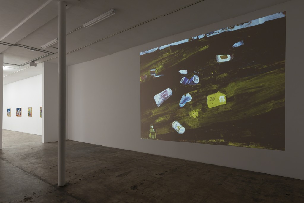 Installation shot, Ezra Johnson, Floating on Top, Video Still Installation shot, Ezra Johnson, Floating on Top, Video Still