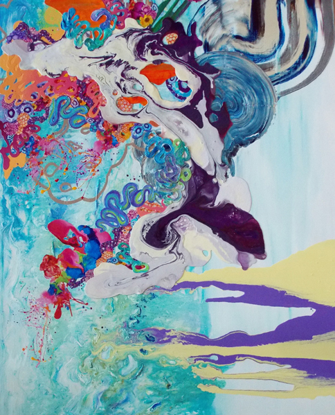 Kimber Berry | "La Vita Bella" | Mixed Media on Canvas | 60" x 48" Kimber Berry | "La Vita Bella" | Mixed Media on Canvas | 60" x 48"