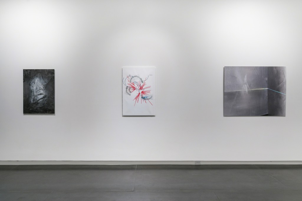From left to right: Also in people: parts are wedges: and, to the parts they keep apart (After Sudek) by Harold Mendez; notes on the poetics of relation #2 by Ronny Quevedo; Star Form 5-20 by Sharon Koelblinger. Photo by Mario Gallucci. From left to right: Also in people: parts are wedges: and, to the parts they keep apart (After Sudek) by Harold Mendez; notes on the poetics of relation #2 by Ronny Quevedo; Star Form 5-20 by Sharon Koelblinger. Photo by Mario Gallucci.