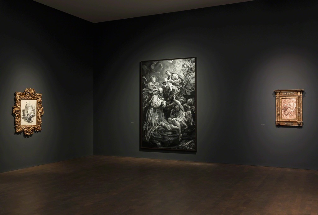Installation view of "Glenn Brown: Come to Dust" at Gagosian Grosvenor Hill, London. Artworks © Glenn Brown. Courtesy Gagosian. Photo by Lucy Dawkins. Installation view of "Glenn Brown: Come to Dust" at Gagosian Grosvenor Hill, London. Artworks © Glenn Brown. Courtesy Gagosian. Photo by Lucy Dawkins.