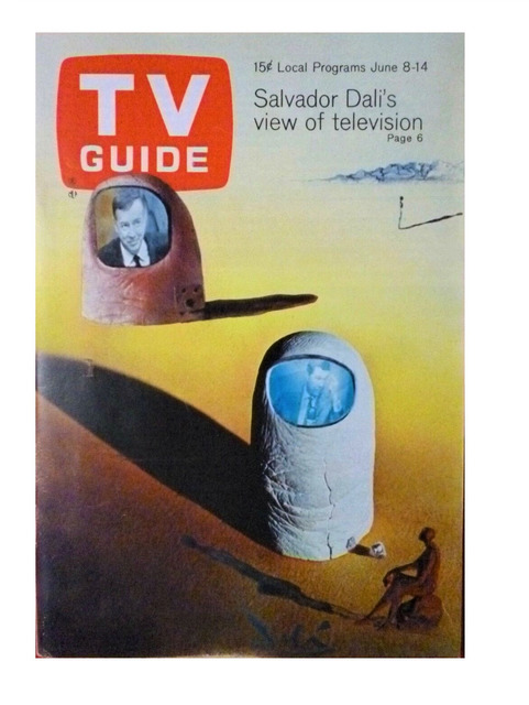 Salvador Dalí, ‘"Salvador Dali's View on Television", 1968, TV GUIDE, Article: "He Prefers to Watch TV Upside Down", Complete with all Listings, with NO mailing label. RARE.’, 1968, VINCE fine arts/ephemera