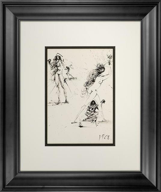 Salvador Dalí, ‘The Angler and Woman with Torch from Ronsard’, 1968, Winn Slavin Fine Art