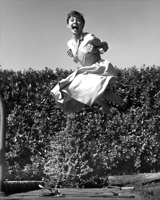 Philippe Halsman, ‘Audrey Hepburn, jump series / Vintage Print ’, 1955, °CLAIRbyKahn Galerie