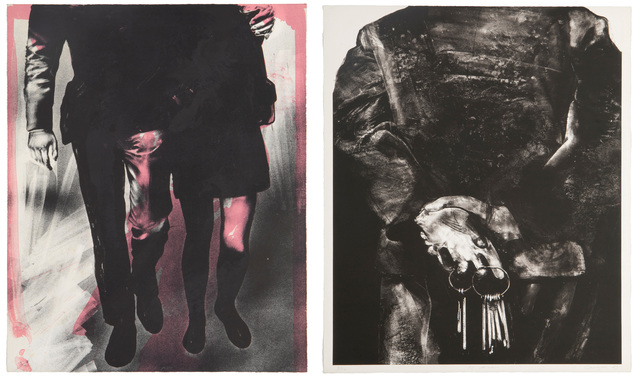 Rafael Canogar, ‘"El Canceleno" and "El Paseo"’, 1969, Print, Lithographs on Rives BFK paper, blind stamped, John Moran Auctioneers