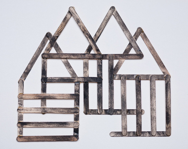 Alice Gonglewski, ‘Dream House #9’, Mixed Media, Popsicle sticks, acrylic paint, InLiquid